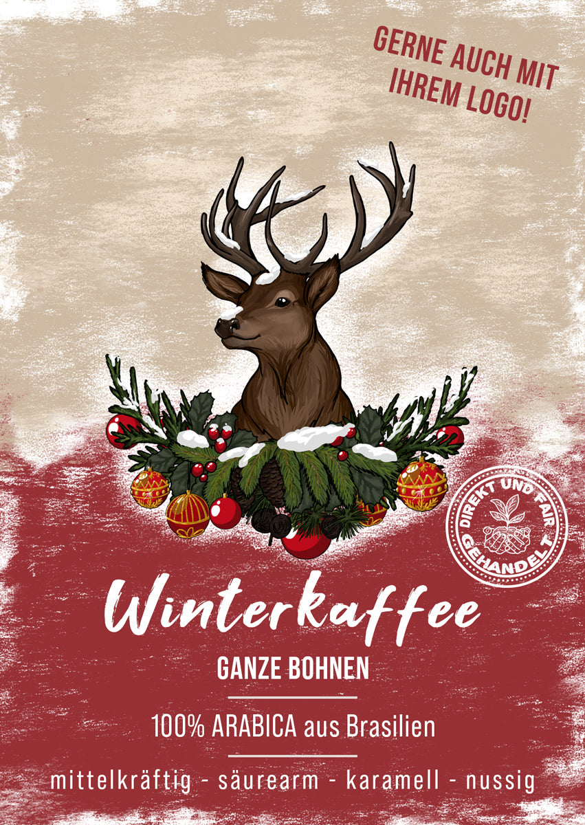 Winterkaffee mit individuellem Logo