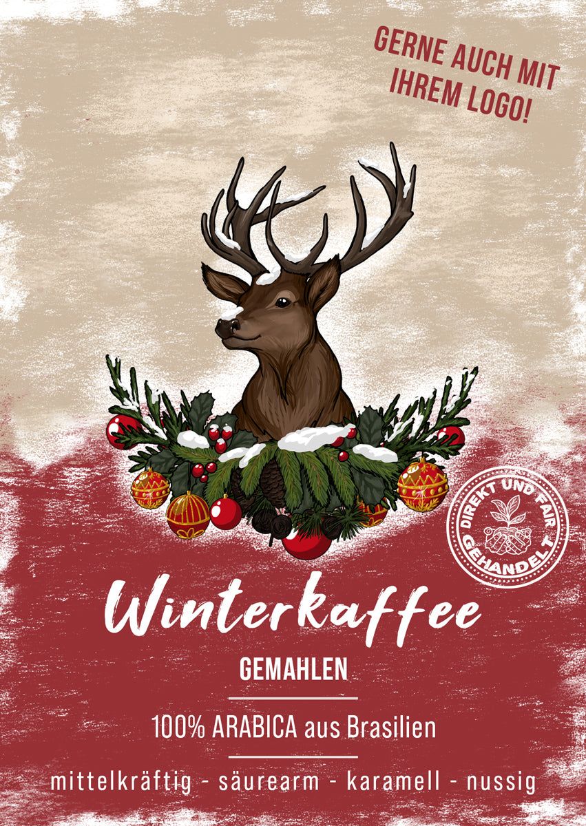 Winterkaffee mit individuellem Logo