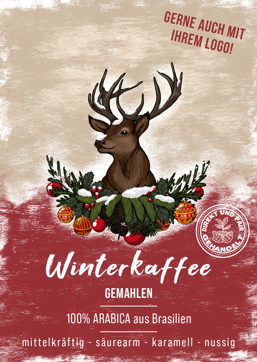 Winterkaffee mit individuellem Logo